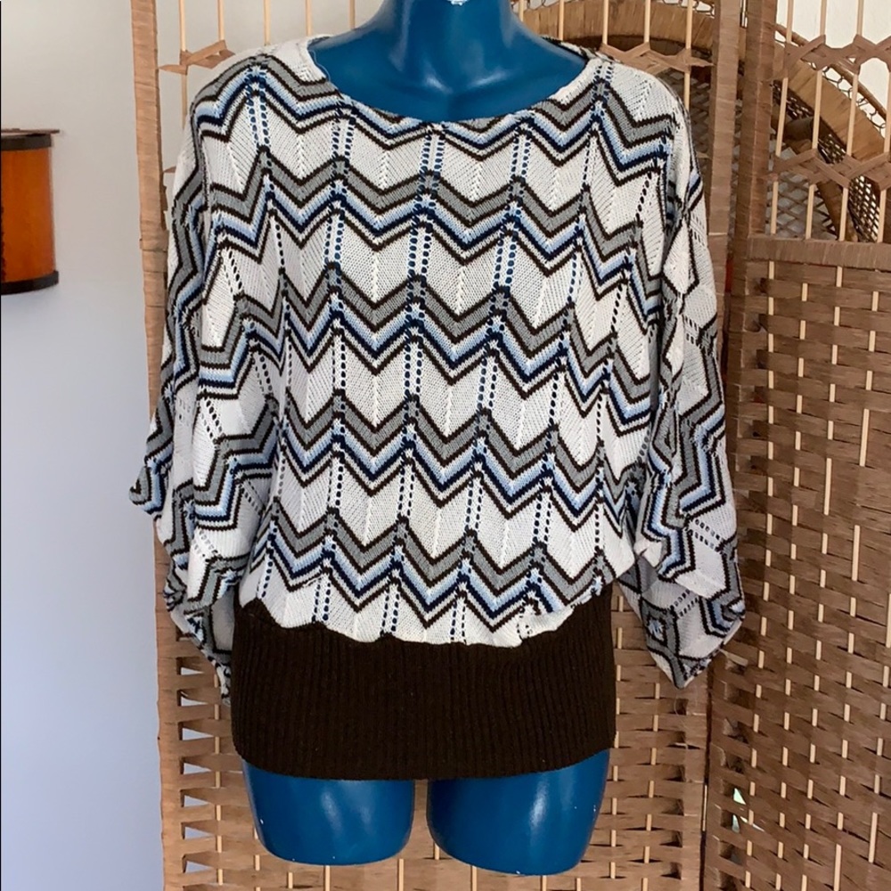 Super cute knit sweater. Form fitting bottom